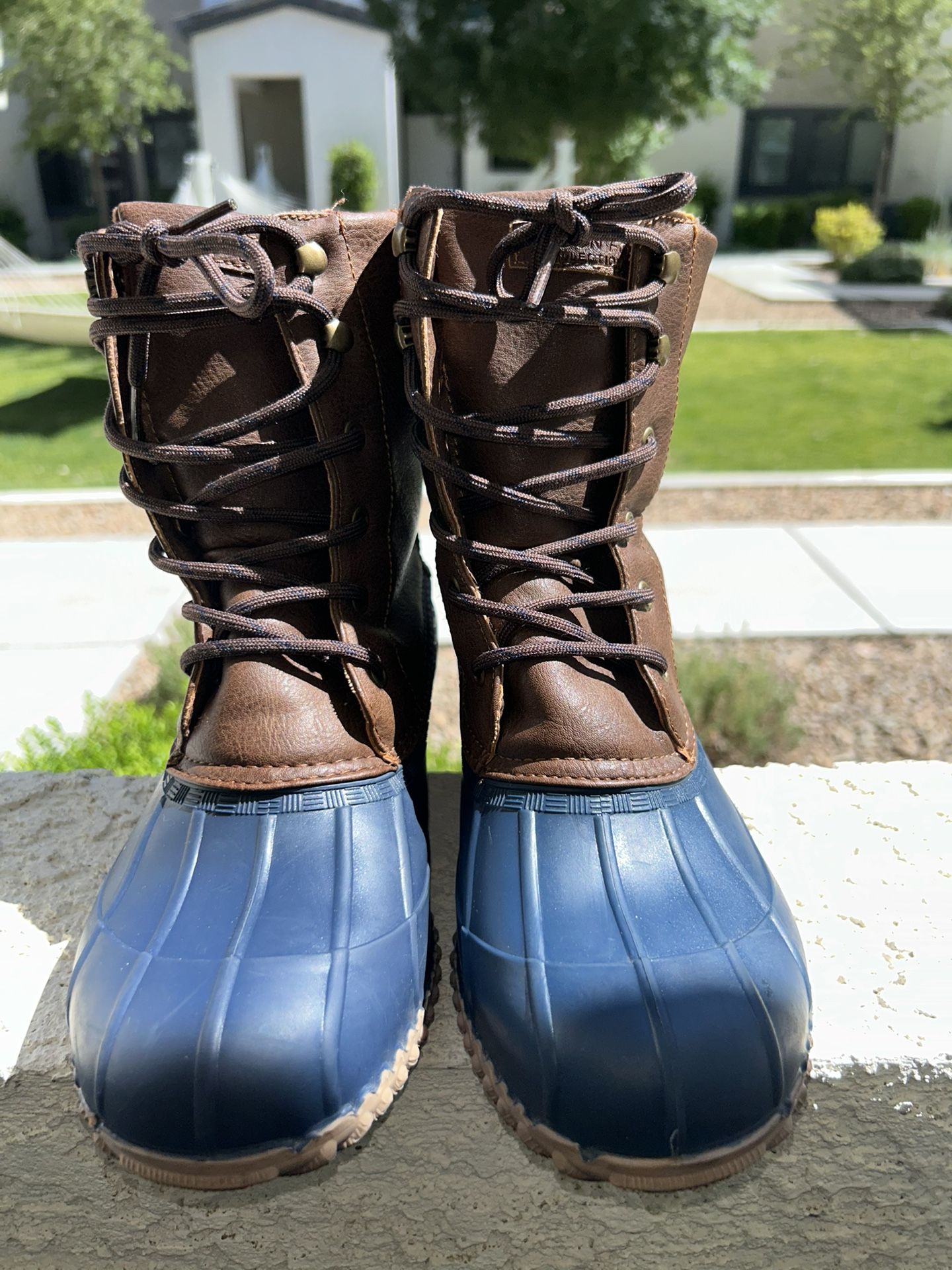 London Fog Rubber Duck Boot Women's 9 Wynter Duck Rain Boots Winter