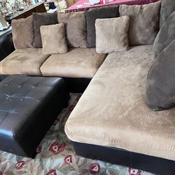 Ashley Sectional Couch With Ottoman 