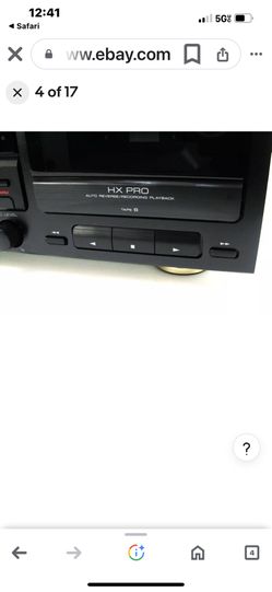 KENWOOD KX-W8050 DUAL CASSETTE DECK DOLBY HXPRO AUTO-REC 