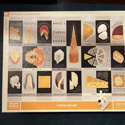 1,000 Puzzle - New York Puzzle Co - Cheese Board Puzzle