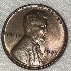 1947 Slightly Toned Lincoln Wheat 