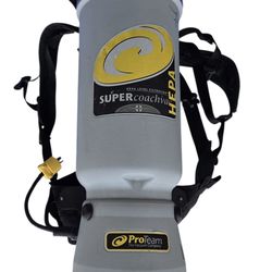 ProTeam Super CoachVac HEPA Backpack Vacuum - Model SCM-1282 - Tested