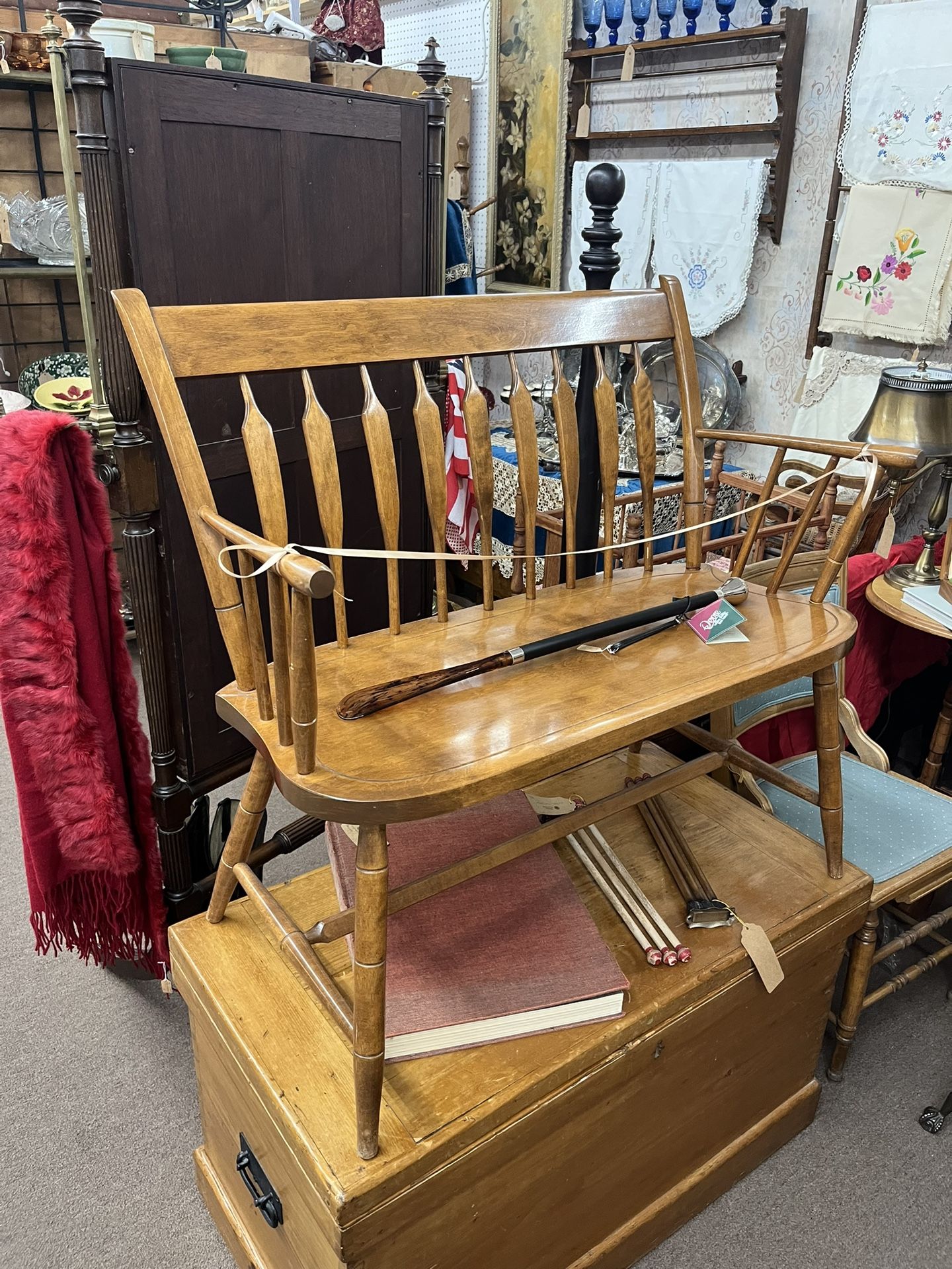 Small Vintage Nichols & Stone Bench