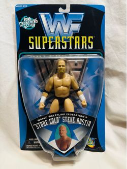 WWF Superstars Stone Cold Steve Austin Action Figure 1997 Jakks Pacific New