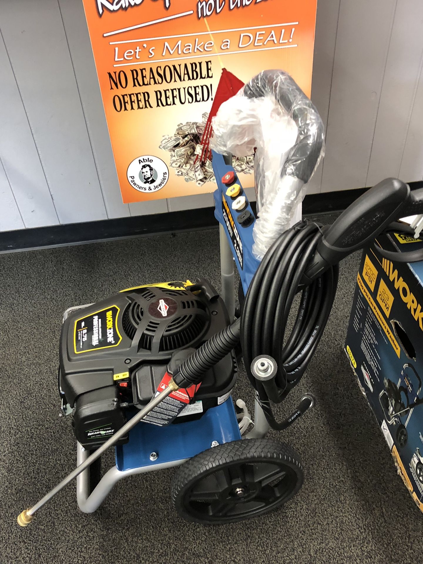 Workzone 2700 psi gas pressure washer deals