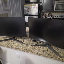 Two 27" LG Ultra gear Gaming Monitors