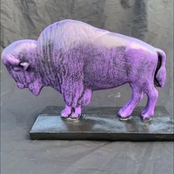 The Purple Buffalo Statue