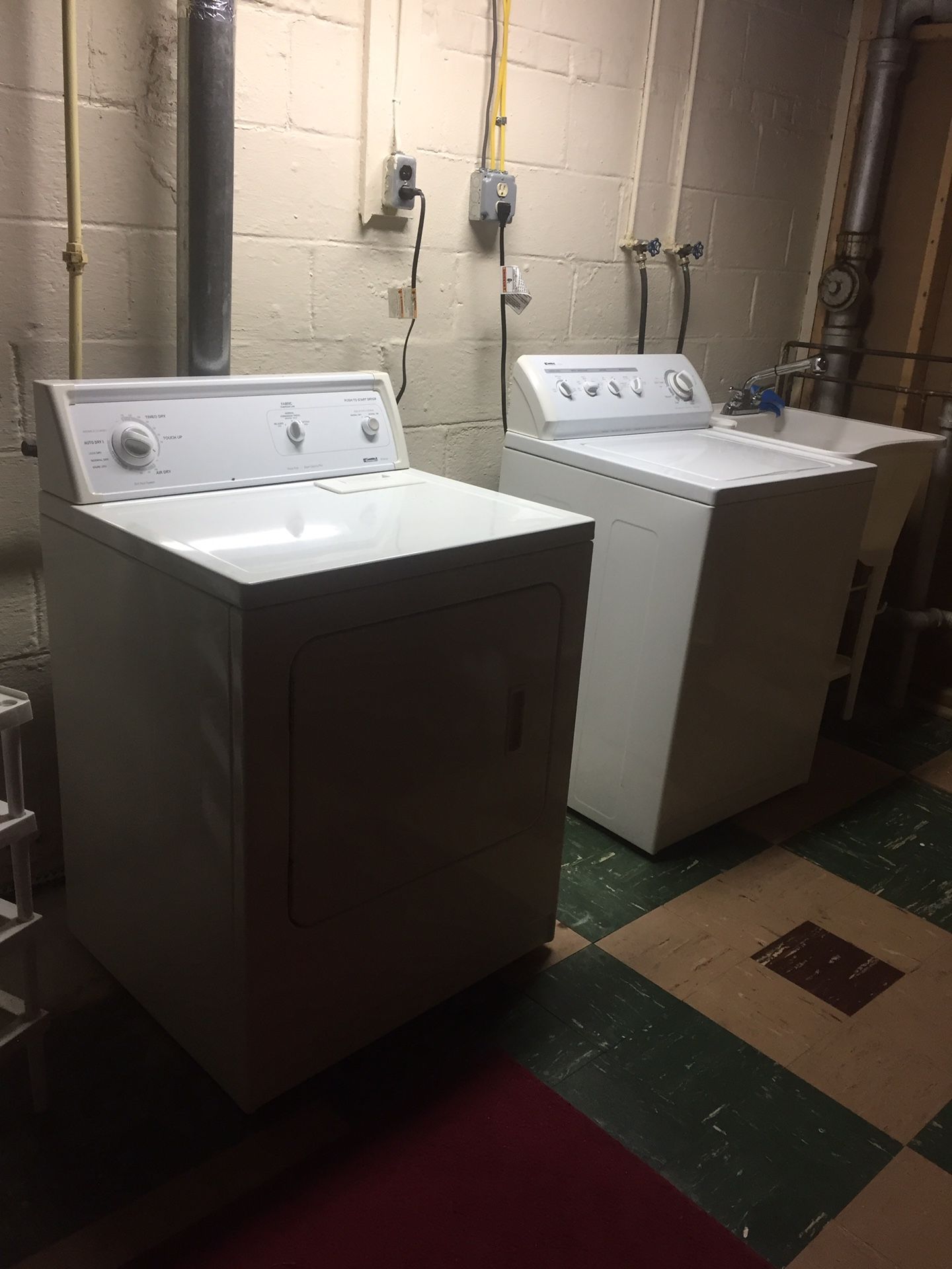 Gas washer and dryer in good condition