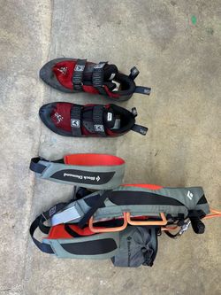 Boreal Joker Climbing Shoes US 9.5 + Chalk Bag & Retired Harness