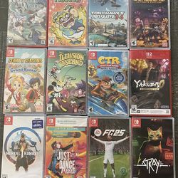 Warioware minecraft just dance FC25 Disney illusion island crash team racing Tony Hawks Nintendo switch