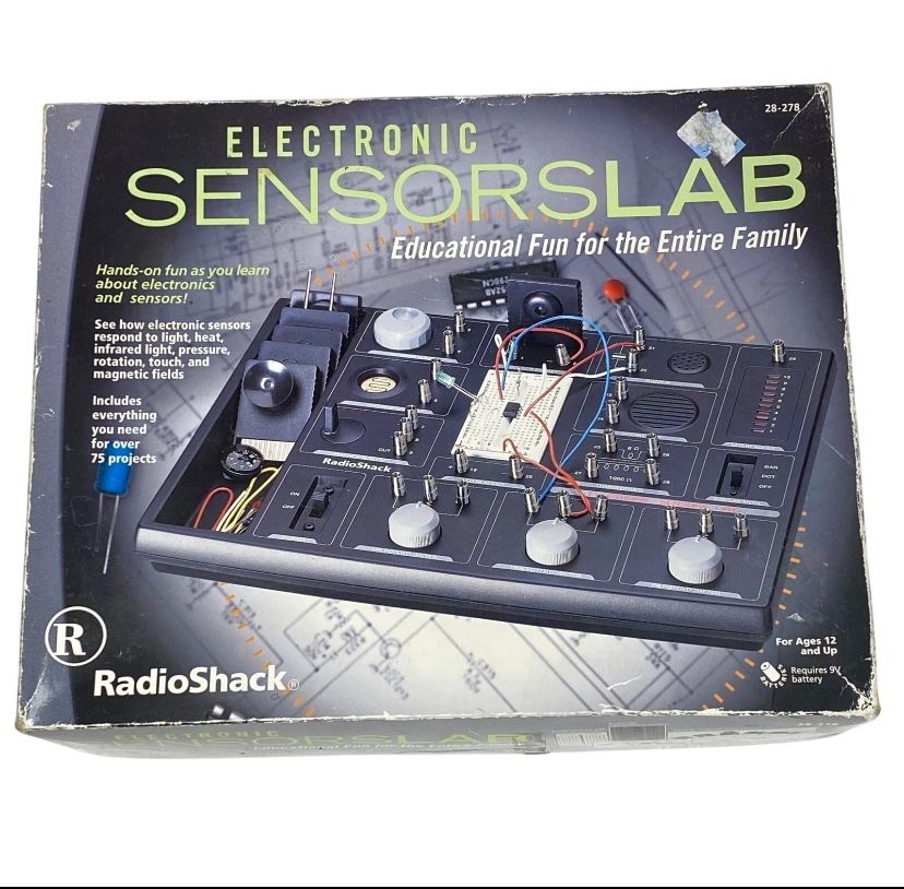 Radio Shack Electronic Sensors Lab Educational Kit Toy 28-278 Manual Used