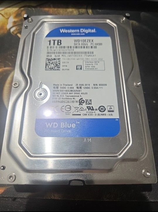 Western Digital WD 3.5" Blue 1TB SATA III 6Gbps HDD WD10EZEX