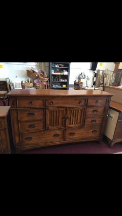 Dresser with mirror