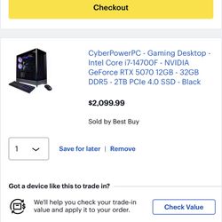 5070 14700f 32GB DDR5 Gaming PC