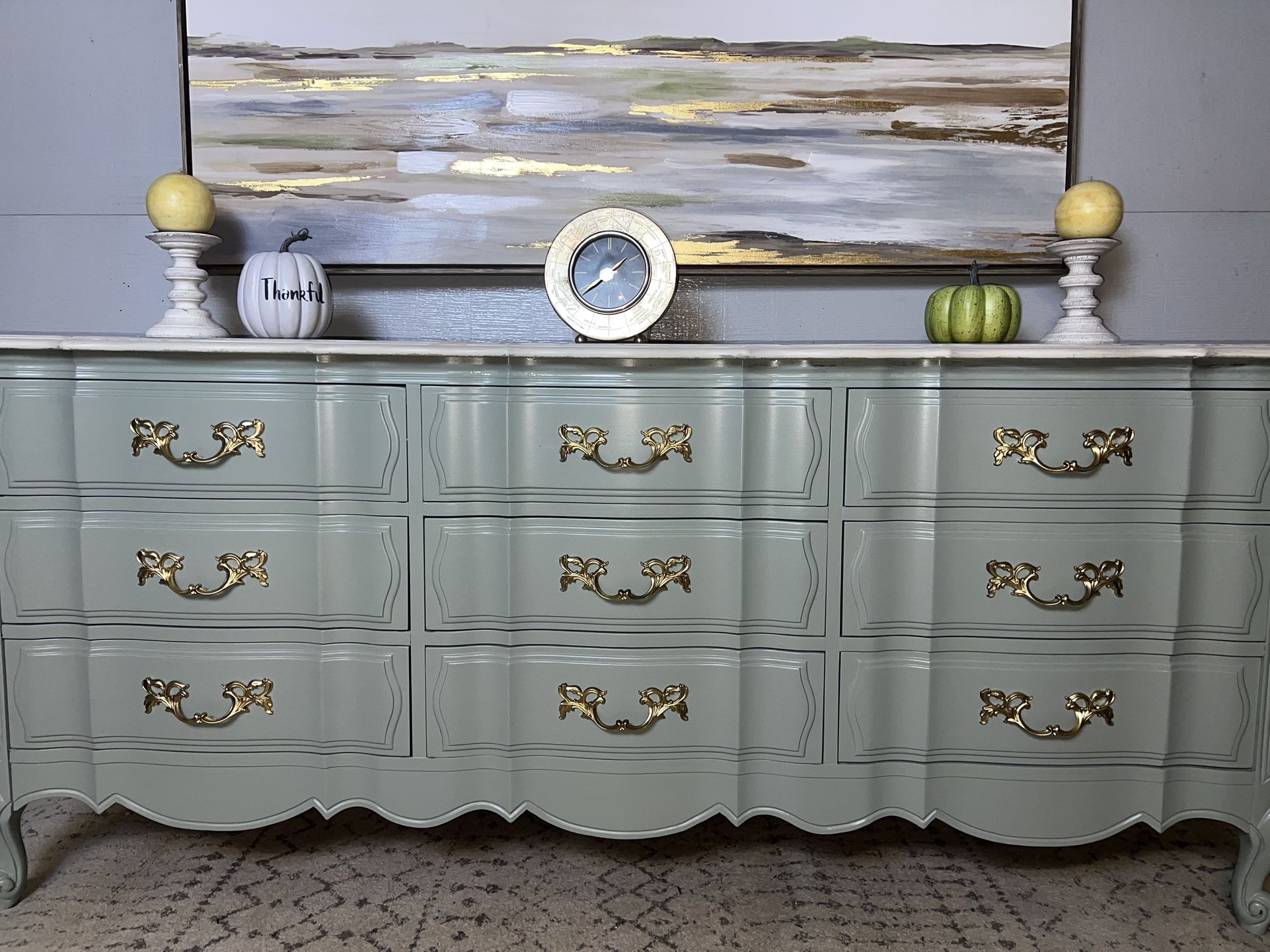 Very Big/ Long Vintage Refinished Dresser