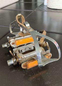 Vintage Road Bike, KKT -PA Pedals, Christophe, Kyokuto Pro ACE , 9/16, Remove straps & use on Klunker? Located in LaHabra