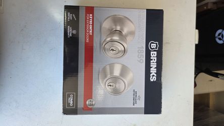 Brinks Keyed Entry Door Knob Combo Pack