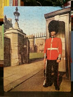 Vintage mounted British Palace guard puzzle