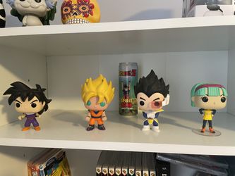 Dragon Ball Z Funko Pops With Collectible Energy Drink