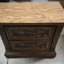 Wood Nightstand 