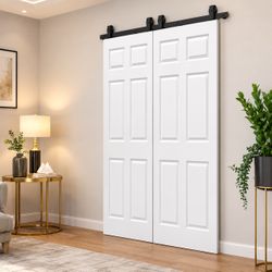 Double Bi-Fold Barn Door