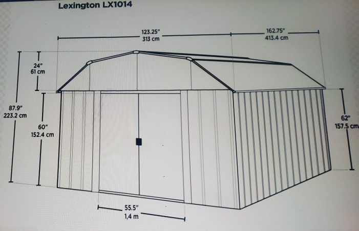 New Arrow Lexington 10 X 14 Foot Storage Shed