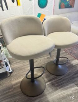 Set of 2 Adjustable Bar Stools