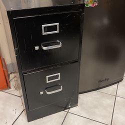 Black File Cabinet