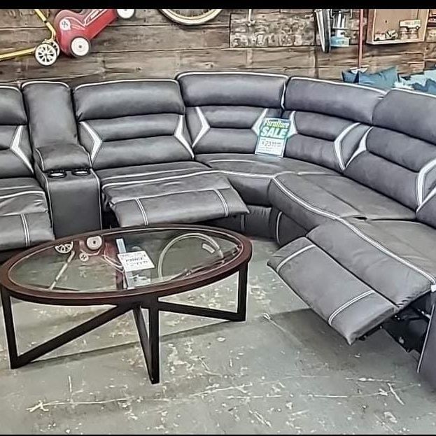 $39 Down Payment Ashley Power Reclining Sectional Sofa 