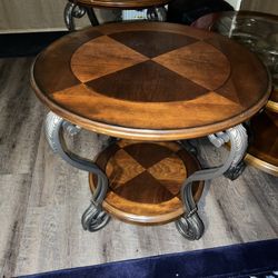 Cast Iron Infused Coffee Table Set