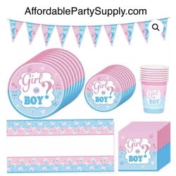 Gender Reveal Party Supply Set