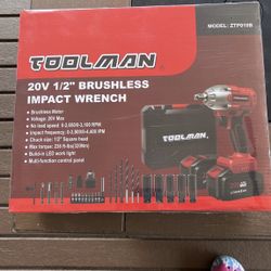 Tool Man 20v 1/2 Brushless Impact