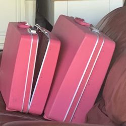Vintage Pink Suitcase