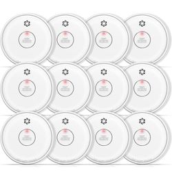 Putogesafe Photoelectric Smoke Alarm 12pack ZA206 Fire Detector Bedroom Home