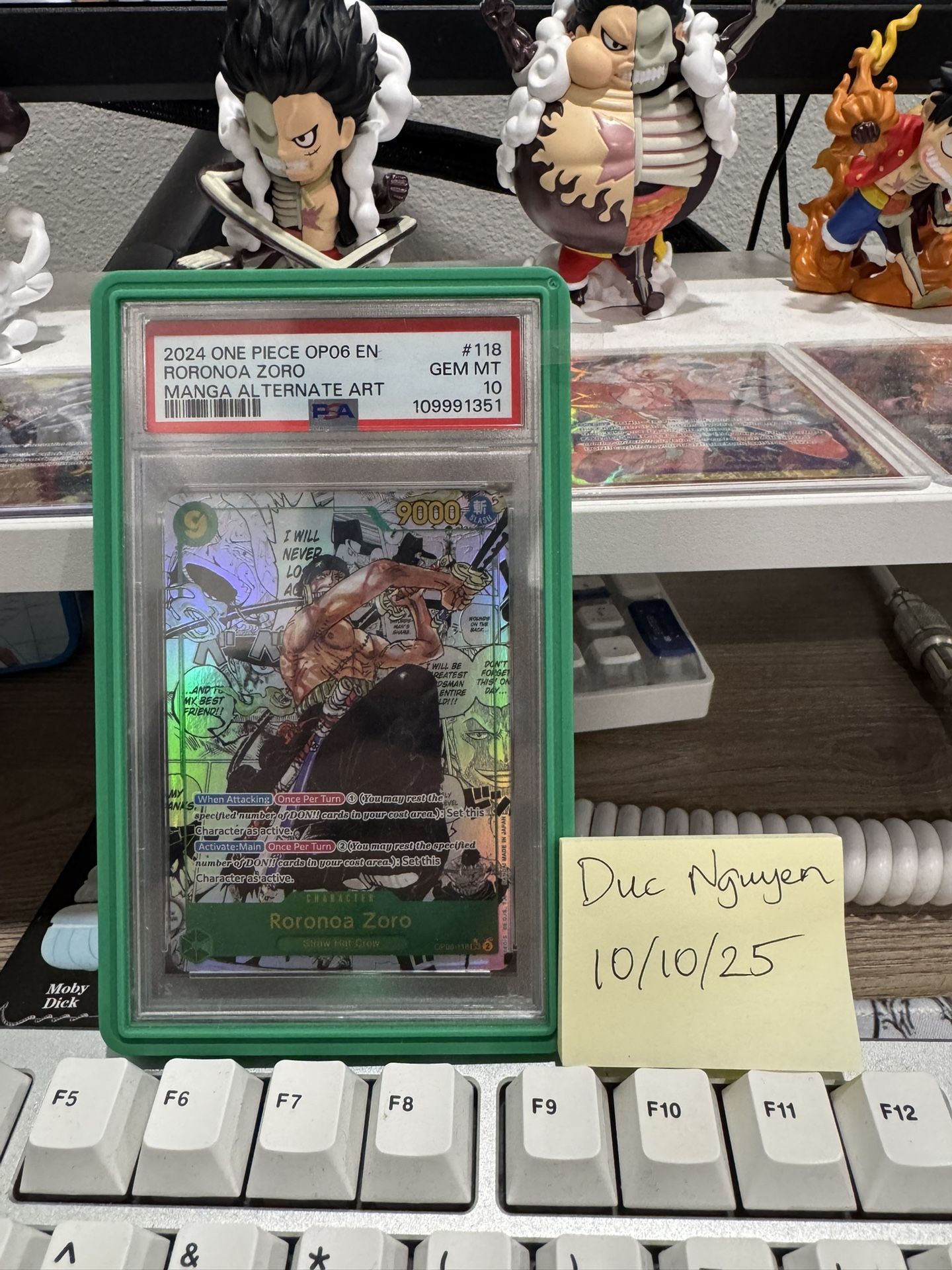 For Sale ONLY. Prefer local for SoCal, can ship as well.   Zoro Manga OP06 - $2,800  PayPal/Zelle/Venmo/Cash 