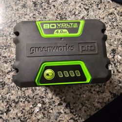 Batería de ion de litio Greenworks gba80400 80 V 4.0 Ah.

