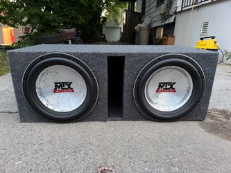 2 12"Mtx Subs 8500series Subs amazing subs