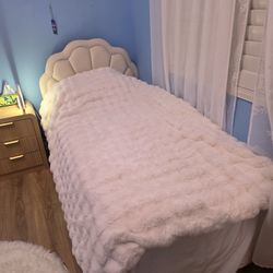 Twin Size Bed With Metal Frame $150