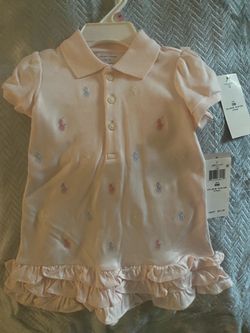 Ralph Lauren Baby Girl Polo Dress 9M