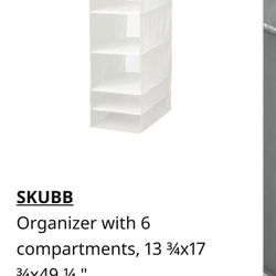 Ikea Closet Organizer With 6 Compartments