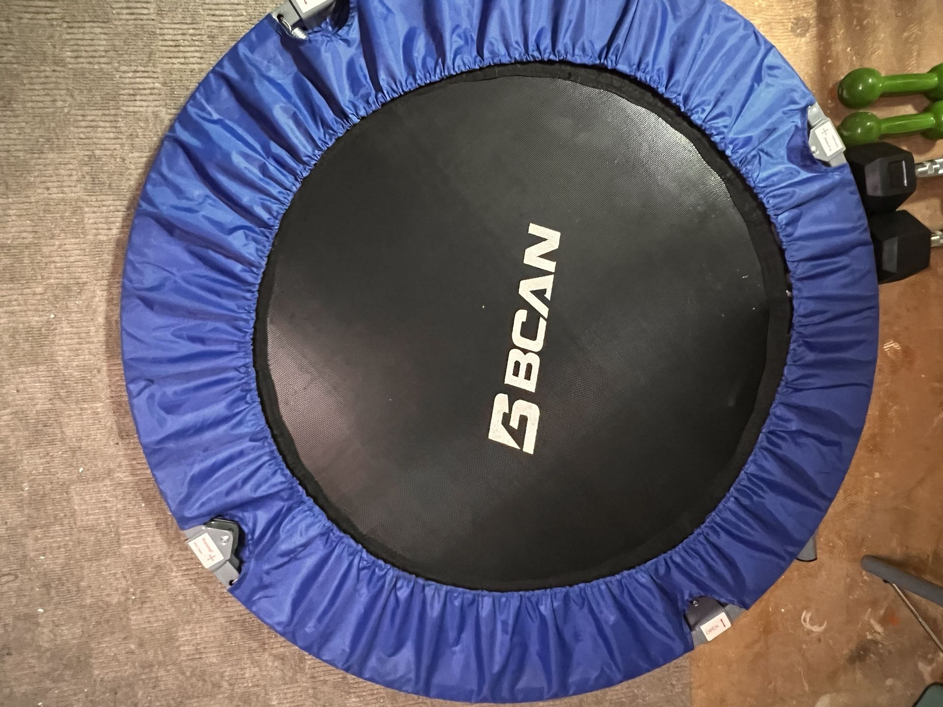 BCAN 40" Foldable Mini Trampoline With Handle