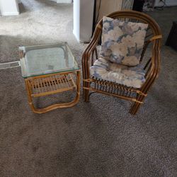 Bamboo Chair & Table