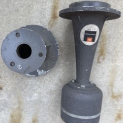 1 JBL 2461 Compression Driver Speaker, 16 ohm And Two 2307 Horns Painted Very Close Match.