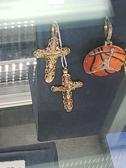 14k gold cross