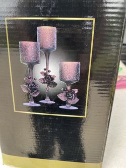 3 piece candle holders