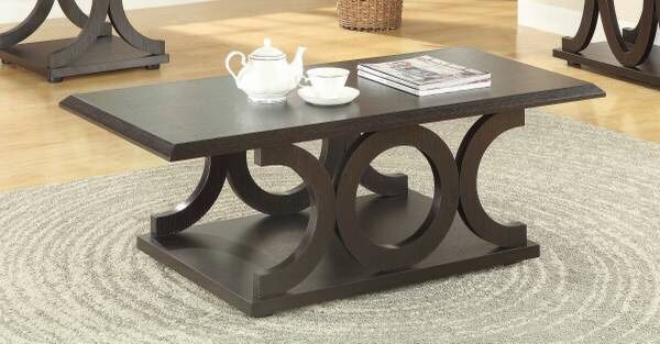 Coffee Table with C-Shaped Base $175- SALE! Best Deal!