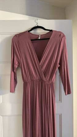 Pink Maternity Maxi Dress Size MEDIUM