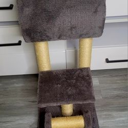 4 in 1 Small Cat Tree - Cat Scratching Post with Cradle, Cat Bed, Massage Post, Cat Toy -🐈‍⬛🐱🐈‍⬛🐱