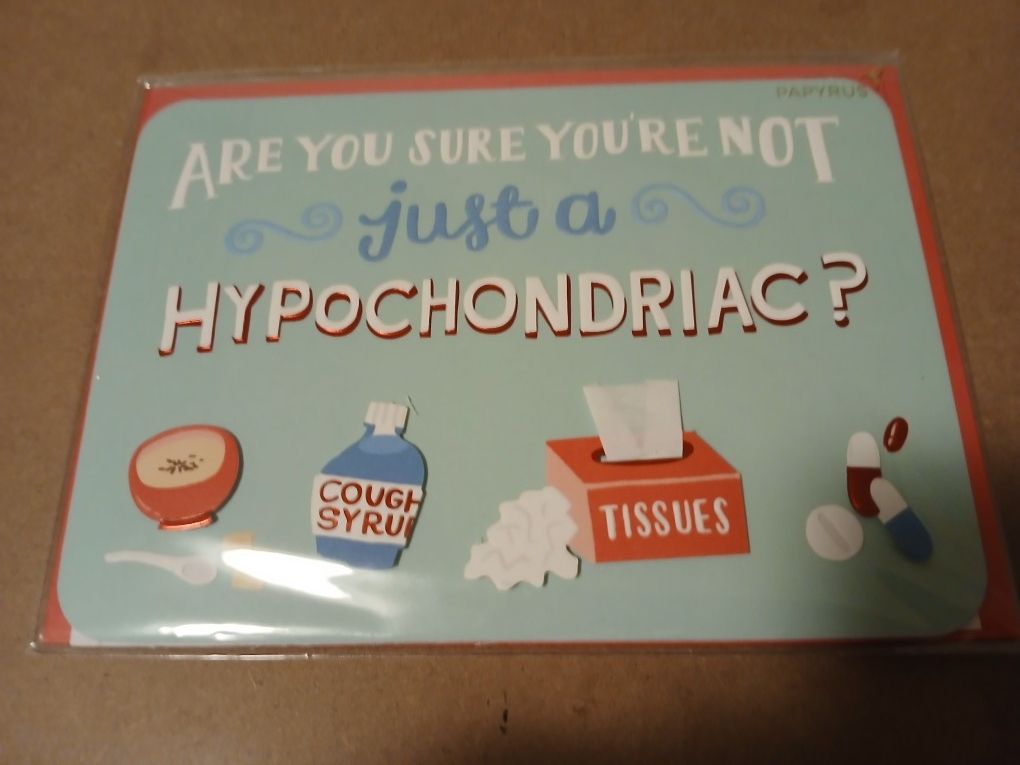 Papyrus Card Hypocondriac New