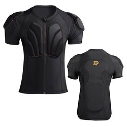 Men's Snowboard Protective Padded Shirt Size S for Back Spine Shoulder Chest Protector Ski lmpact Shirt